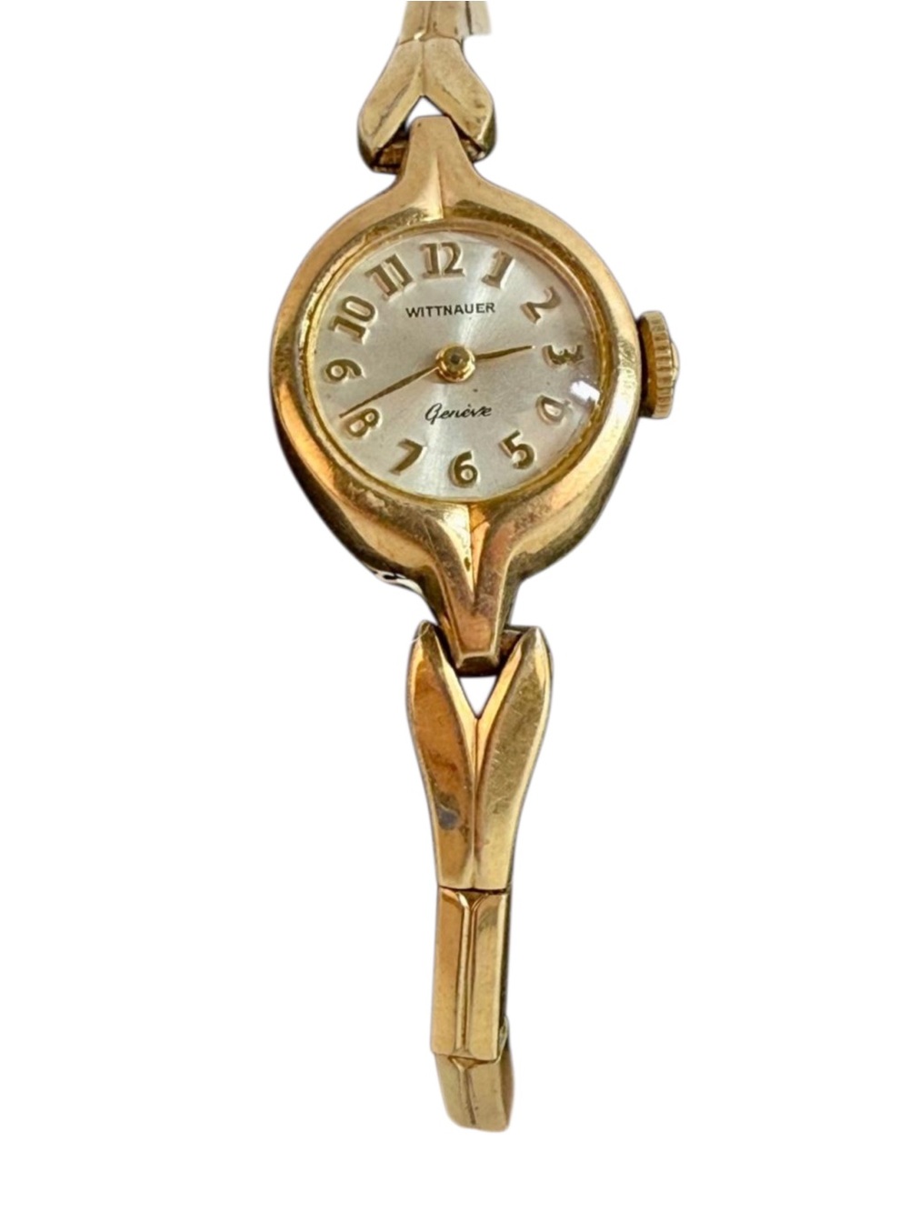VTG- Wittnauer Geneve Swiss 10k Gold Manual Wind Ladies Watch, Circa- 50s-60s
